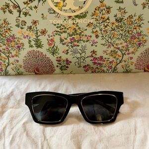 Tory Burch Black Square Sunglasses